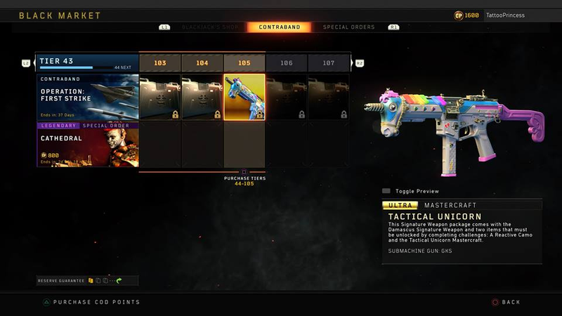 Illustration for article titled The 'Free' Gear in Black Ops 4 Is An Unforgiving Grind